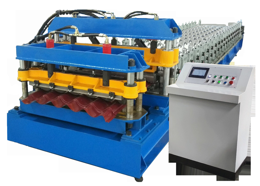 Automatic Aluminium Tile Roll Forming Machine For Roofing CE