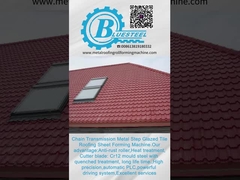 metcoppo 鋼製のタイル形成機械 Cr12切断刃 15-20m/min 速度