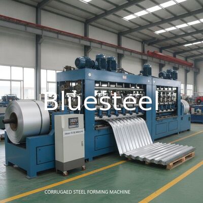 幅1000mm/1250mm 380V電圧 PLC制御 金属屋根パネル用波板ロール成形機